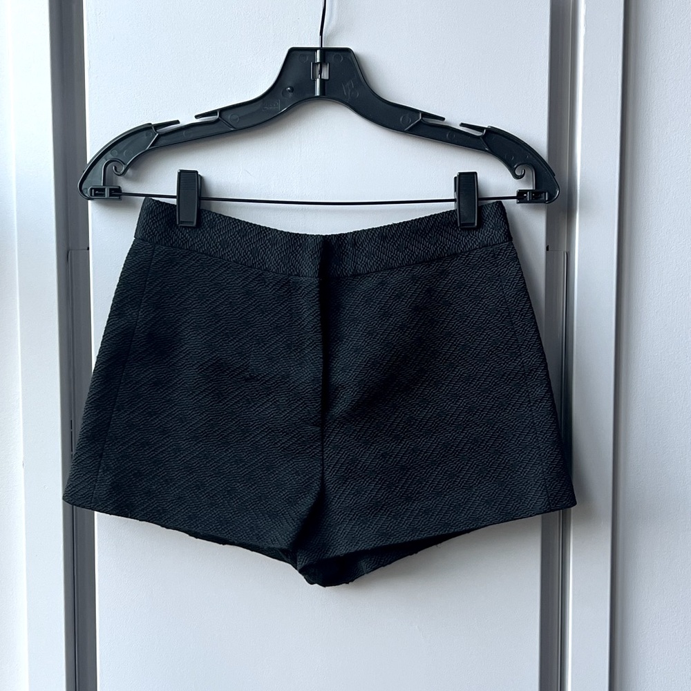 Jill Stuart Collection Black Jacquard Shorts